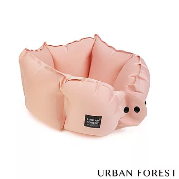 URBAN FOREST都市之森 樹-口袋充氣頸枕/午睡枕 鐵鏽粉