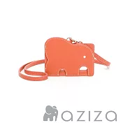 aziza 小象證件套-珊瑚紅