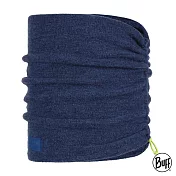 【西班牙BUFF】蓄熱刷毛-美麗諾羊毛抽繩領巾 (頭圍/彈性佳/機能/保暖)深藍