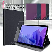 CITYBOSS for 三星 Samsung Galaxy Tab A7 10.4 (2020)T500 T505 運動雙搭隱扣皮套+玻璃組合桃