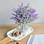 【Meric Garden】創意北歐ins風仿真迷你療癒小盆栽/桌面裝飾擺設(4款任選)紫色薰衣草