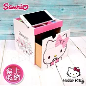 【Hello Kitty】凱蒂貓 多功能手機架收納單抽盒 置物盒 桌上收納 文具收納(正版授權台灣製)