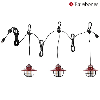 Barebones 串連垂吊營燈Edison String Lights LIV-267 / 城市綠洲(燈具、USB充電、照明設備_紅色