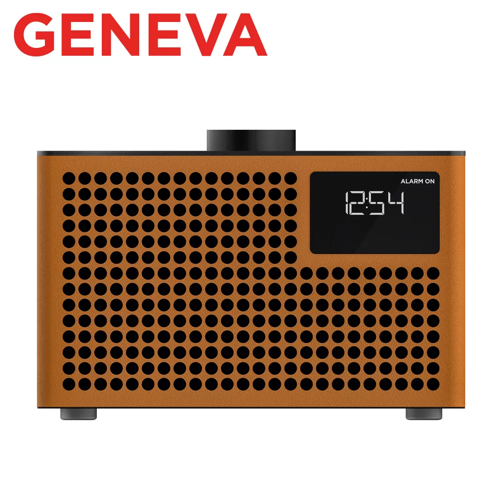 Geneva Acustica/Lounge Radio 鬧鐘收音機藍牙喇叭白蘭地棕