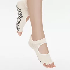 【Clesign】Toe Grip Socks 瑜珈露趾襪 ─ Beige