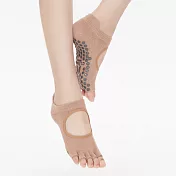 【Clesign】Toe Grip Socks 瑜珈露趾襪 - Nude Pink