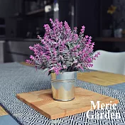 【Meric Garden】創意北歐ins風仿真迷你療癒小盆栽/桌面裝飾擺設(4款任選)紫紅薰衣草