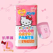 日本LEC Hello Kitty凱蒂紙尿褲 L 132片 (9~14Kg)