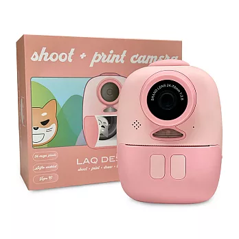 LAQ DESiGN 2600W高畫質兒童拍立得列印相機 (贈32Ｇ記憶卡)粉紅