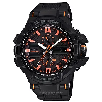CASIO G-SHOCK系列 悍動太陽能時尚運動腕錶-黑