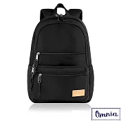 【OMNIA】機能款減壓防震14吋筆電後背包- 黑色