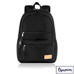 【OMNIA】機能款減壓防震14吋筆電後背包─ 黑色