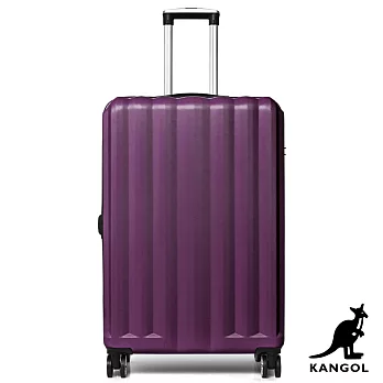 KANGOL - 英國袋鼠海岸線系列ABS硬殼拉鍊28吋行李箱 - 多色可選 紫色
