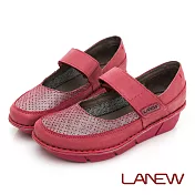 【LA NEW】氣墊手縫休閒鞋 娃娃鞋(女2260255)22.5cm石板粉