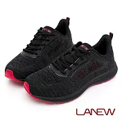 【LA NEW】優纖淨輕量慢跑鞋(男2266192) 25cm 黑/紅