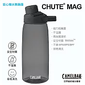 【美國 CamelBak】1000ml Chute Mag戶外運動水瓶RENEW炭黑