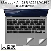 全新 MacBook Air 13吋A2179/A1932手墊貼膜/觸控板保護貼(太空灰)