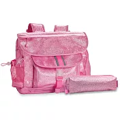 美國【Bixbee】閃采系列-[甜心粉超值組]大童輕量舒壓背/書包+筆袋