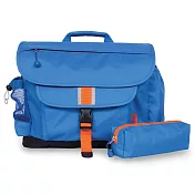美國【Bixbee】經典系列-[深海藍超值組]中童輕量舒壓背/書包+撞色筆袋