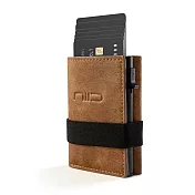 NIID SLIDE2 Vegan Mini Wallet 防盜刷素皮革科技皮夾 黃棕