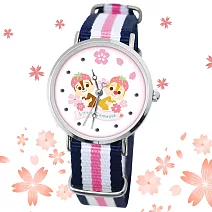 【迪士尼－櫻花季限定】甜美織帶錶 (粉)甜美奇奇蒂蒂