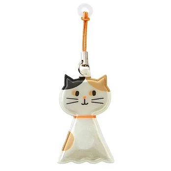 日本DECOLE反光磁鐵雨傘支撐器雨傘架支撐架RF-6132(夜晚上安全上下汽車遮雨)貓 貓