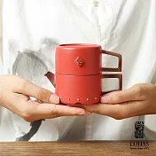 【陸寶LOHAS】福到茶禮 福到財到好運到 一壺一杯+茶盤 富貴紅