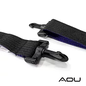 AOU 台灣製造 輕量活動式強化耐重肩背帶 側背肩帶 公事包背帶 尼龍背帶03-007D10 黑配紫