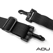 AOU 台灣製造 輕量活動式強化耐重肩背帶 側背肩帶 公事包背帶 尼龍背帶03-007D11 黑色