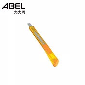 ABEL 66011小美工刀-自動鎖定型(透明系) 黃
