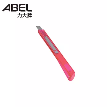 ABEL 66011小美工刀-自動鎖定型(透明系) 粉