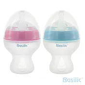 貝喜力克寬口徑矽膠奶瓶250ml(S奶嘴)-兩入任選色 粉紅藍(S奶嘴)