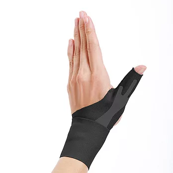 【日本Alphax】日本製 NEW醫護拇指護腕固定帶 -右手/黑S#740