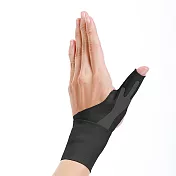 【Alphax】日本製 NEW醫護拇指護腕固定帶 -右手/黑M#764