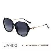 Lavender偏光太陽眼鏡 時尚混搭-神秘黑J2039 C7