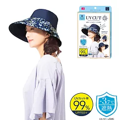 【日本Needs Labo】SHADAN防紫外線涼感防曬雙樣帽 藍底/碎花