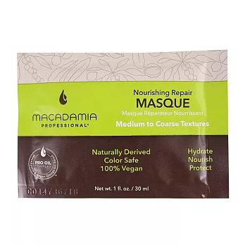 Macadamia Professional 瑪卡奇蹟油 潤澤髮膜 30ml (新包裝)