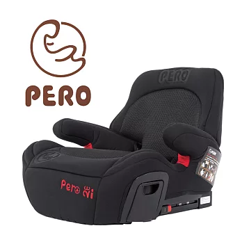 PERO Ni (ISOFIX/安全帶兩用)汽車安全座椅 (增高墊) 經典黑