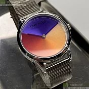 ANNE KLEIN安妮克萊恩精品錶,編號：AN00626,30mm圓形銀精鋼錶殼變色錶盤米蘭銀色錶帶