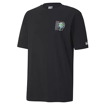 PUMA 男 流行系列Downtown圖樣短袖T恤 59879601 L 黑