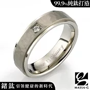 MASSA-G DECO系列 Double Ring【Promise】 鈦金女戒 美規4號