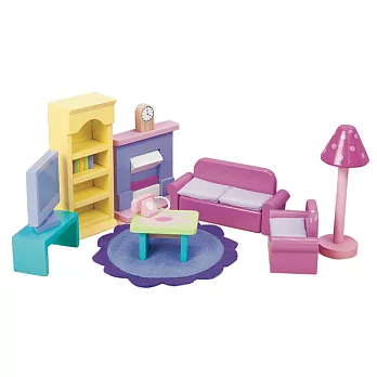 英國 Le Toy Van 夢幻娃娃屋配件系列- 現代休閒風系列 - 客廳(ME051)