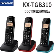 Panasonic國際 DECT數位無線電話 KX-TGB310TW 藍色