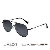Lavender偏光太陽眼鏡 經典飛官款-玄黑-3139 C1