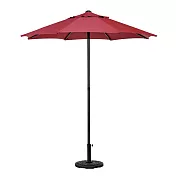 樂生活 戶外大型防潑水防風折疊傘6.5尺-不含傘座 紅色