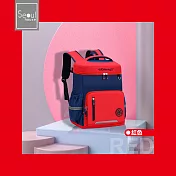 Seoul house- 童趣設計大開口減壓透氣兒童書包 紅色