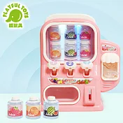 【Playful Toys 頑玩具】聲光販賣機 668-15(自動飲料罐 扮家家酒 投幣玩具 仿真果汁) 粉色