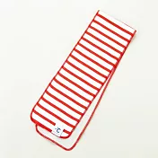 【100percent】Minus Degree Soft Sports 柔軟條紋運動毛巾 -  紅色