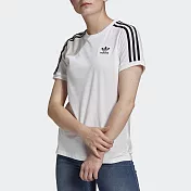 Adidas original 女 3 STRIPES TEE 短袖上衣 GN2913 32 白