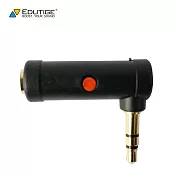 韓國製造EDUTIGE L型音源轉接器ETG-002(母3.5mm TRS轉公 3.5mm TRS)直角麥克風轉接頭